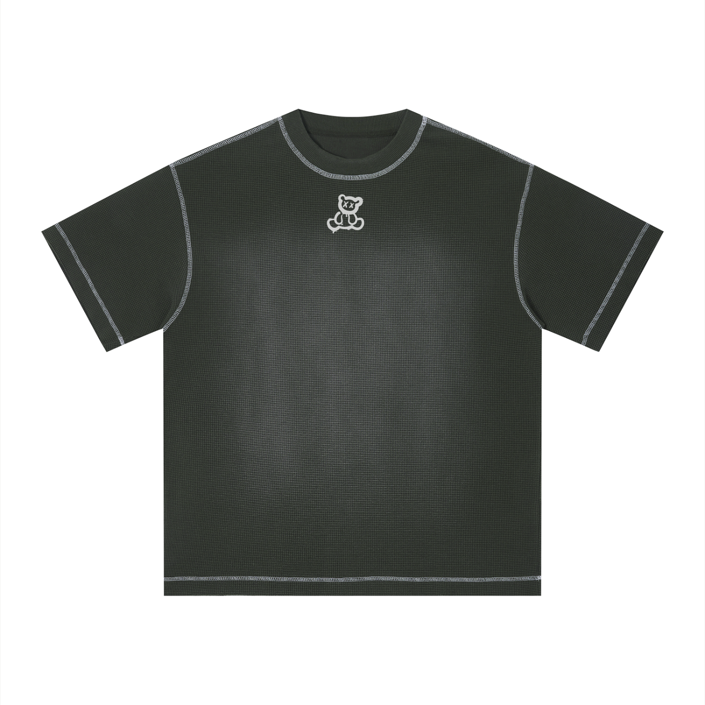 Plushberry Happiness Requires Struggle Contrast Stitch Loose Tee