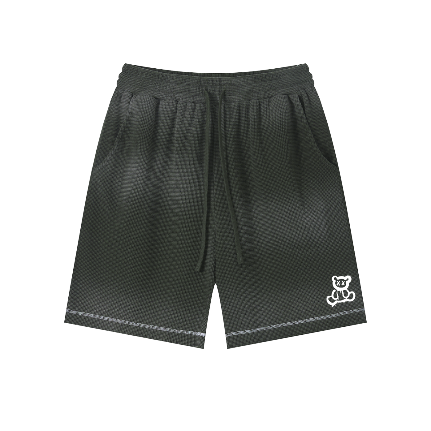 Plushberry Contrast Stitch Loose Shorts