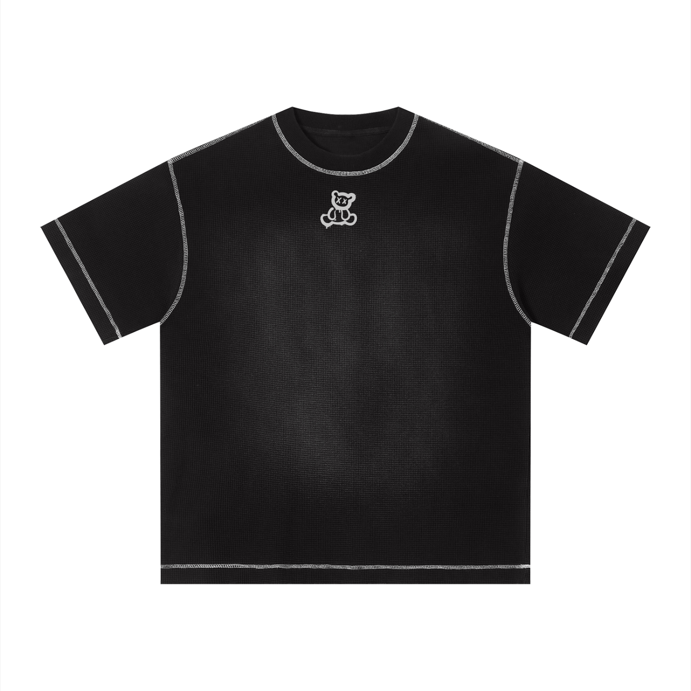 Plushberry Happiness Requires Struggle Contrast Stitch Loose Tee
