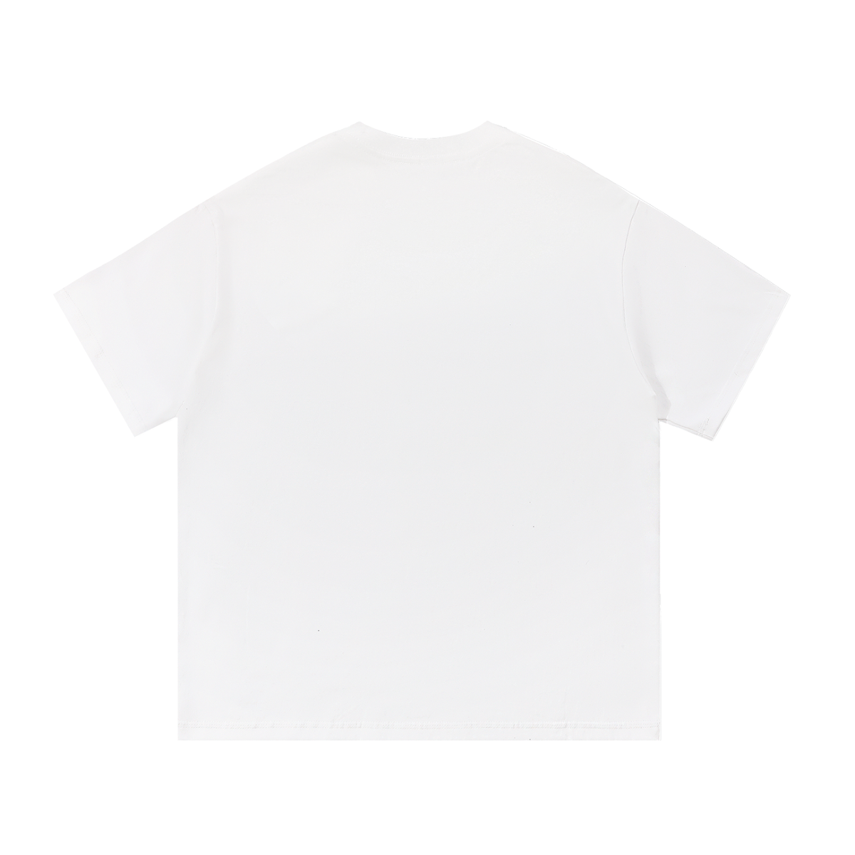 Los Roques tee in white, plain back view