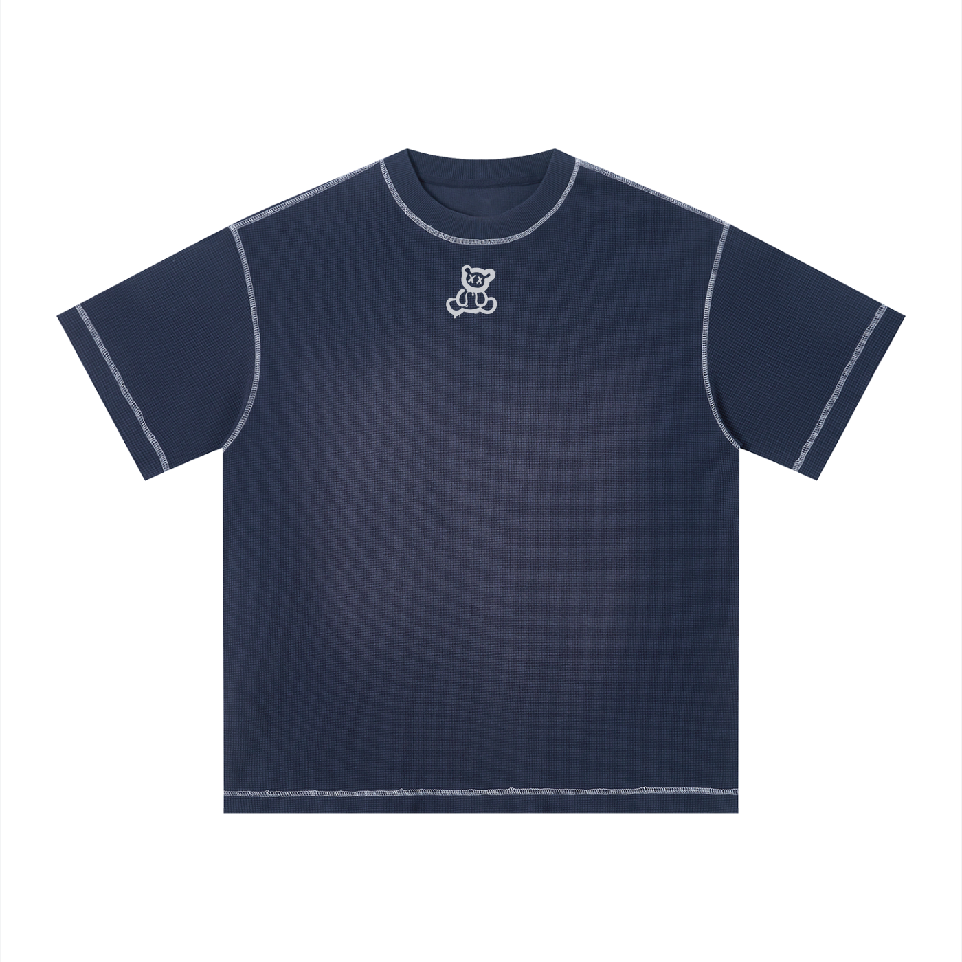 Plushberry Happiness Requires Struggle Contrast Stitch Loose Tee