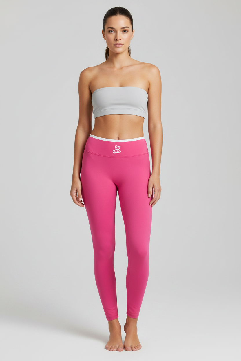Teddy-Touch High-Waisted Scrunch Leggings by Plushberry