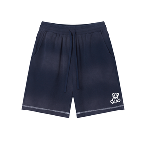 Plushberry Contrast Stitch Loose Shorts